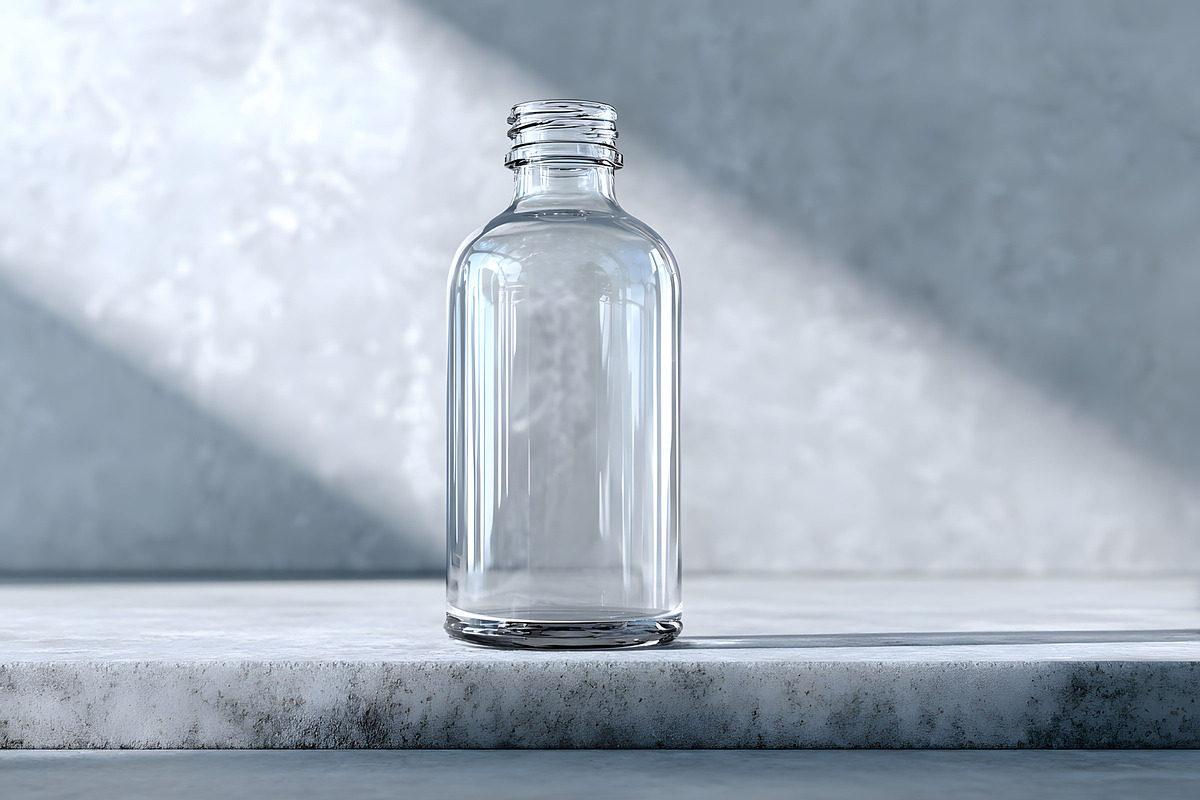 Glass Bottle Mockup, a Product Mockup by GenesisCreativeCo (Photo 4 of 4)
