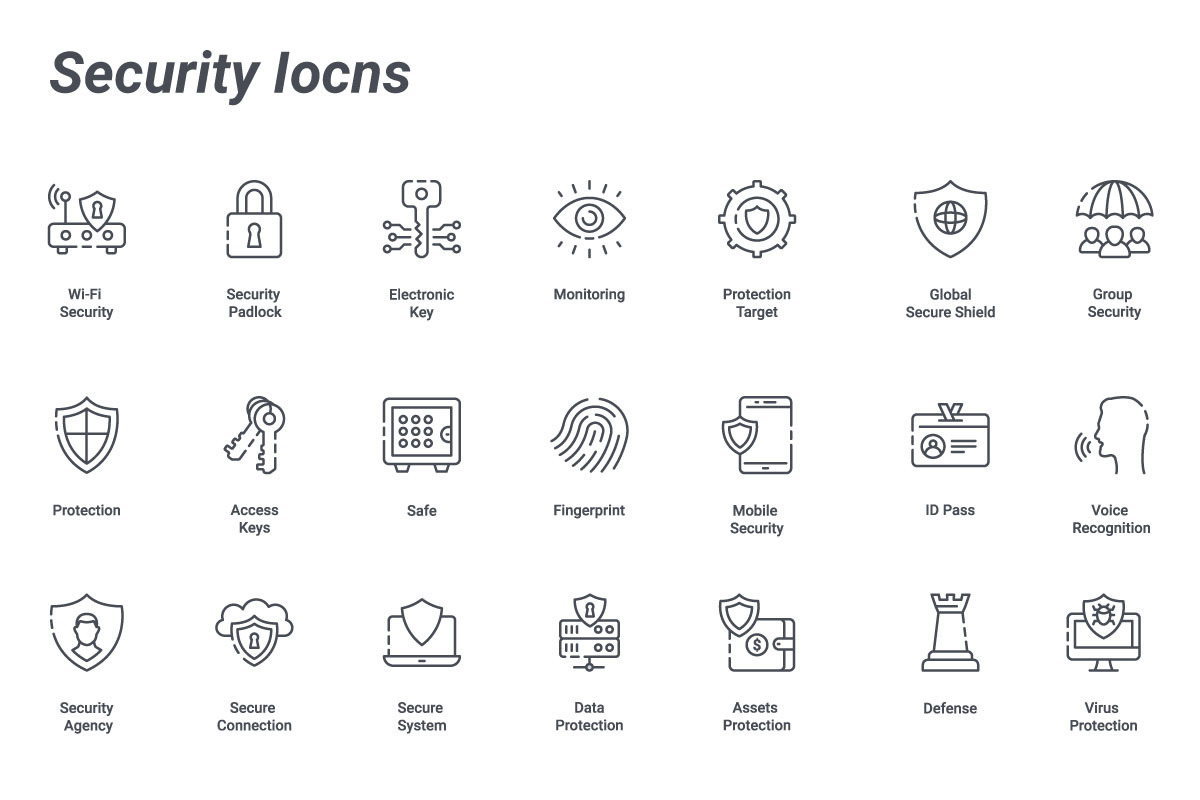 Security, an Outline Icon by Color Cubes (Photo 3 of 5)