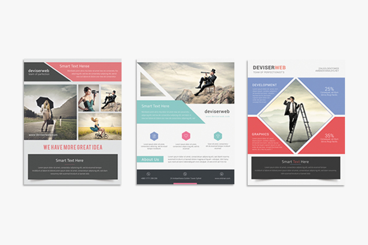 10 Corporate Flyer Bundle, a Flyer Template by DeviserWeb (Photo 2 of 5)