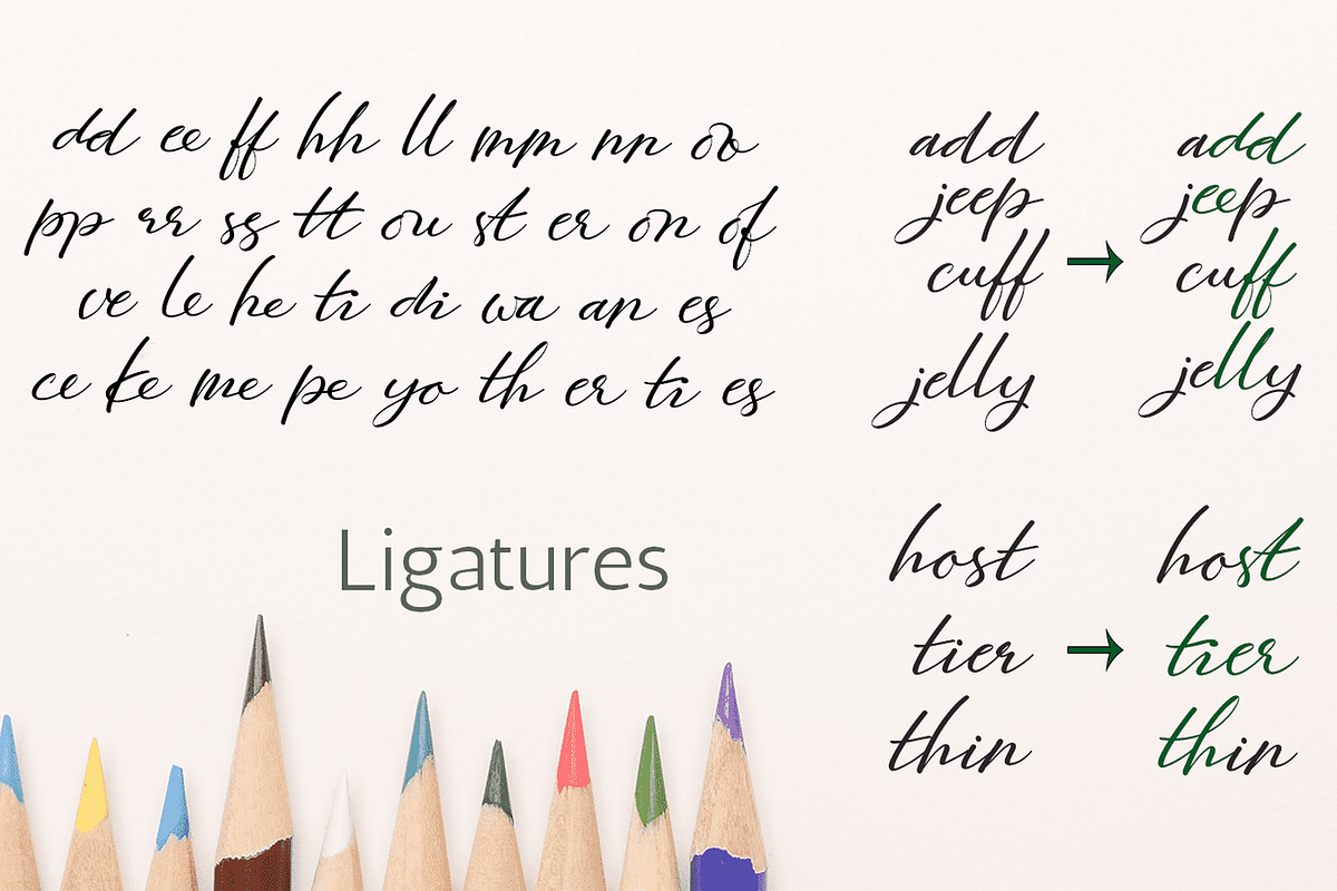 Majestic Wisteria Font, a Handwritten Font by Letterhanna Studio (Photo 3 of 21)