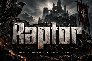 Raptor, a Slab Serif Font by Wow Magic