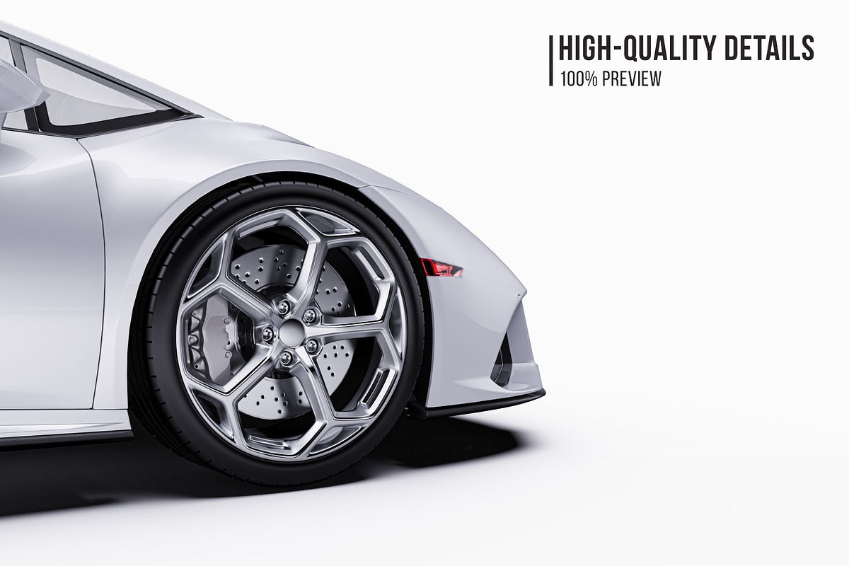 Super Performance Sport Coupe Set, an Advertising Mockup by Halal Graphic Studio (Photo 4 of 12)