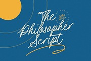 The Philosopher Script Monoline, a Script Font by Colllab Studio (Thumbnail 1 of 18)