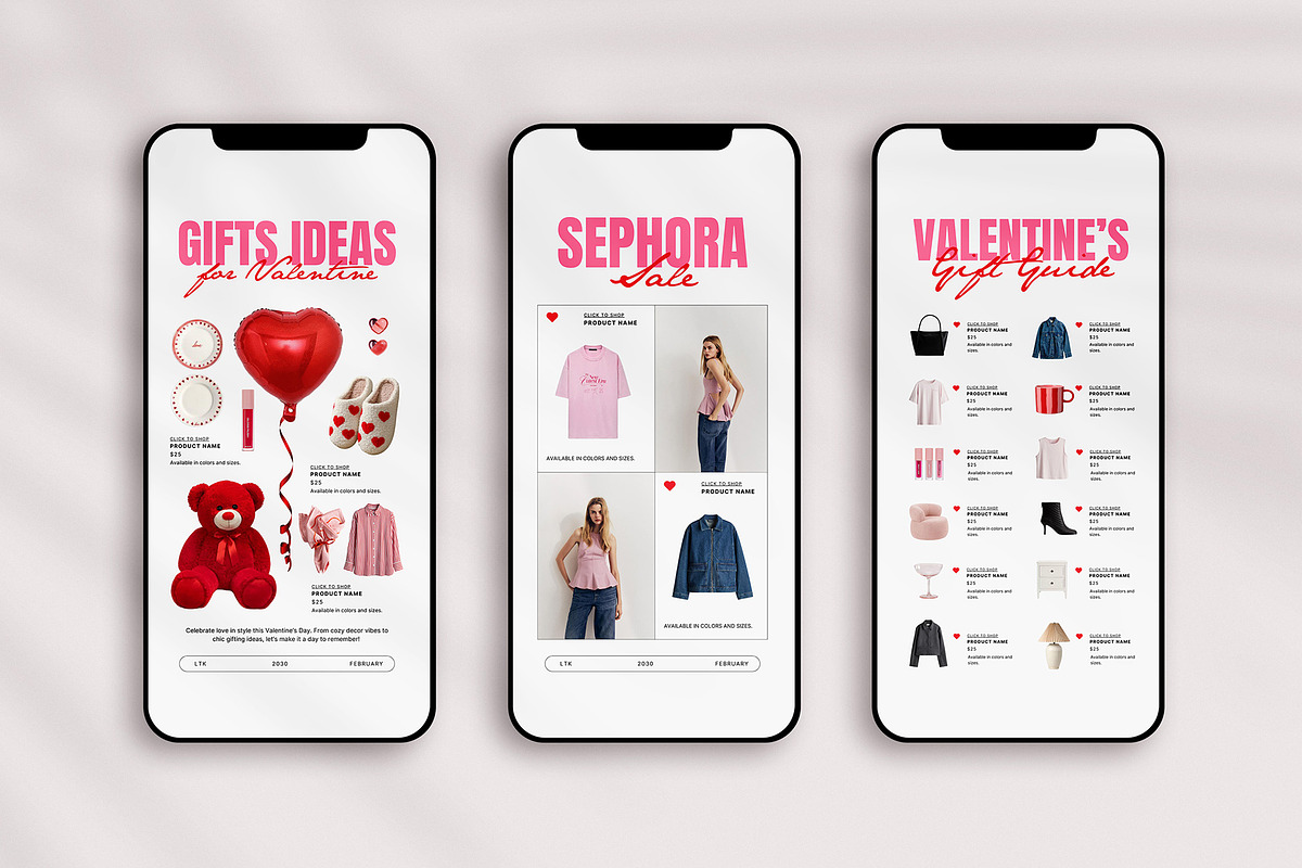 30 Valentine LTK Instagram Story, a Social Media Template by Amaré Creative (Photo 4 of 6)