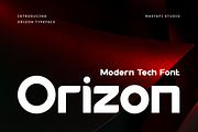Orizon | Modern Tech Typeface, a Sans Serif Font by Masyafi Studio (Thumbnail 1 of 8)