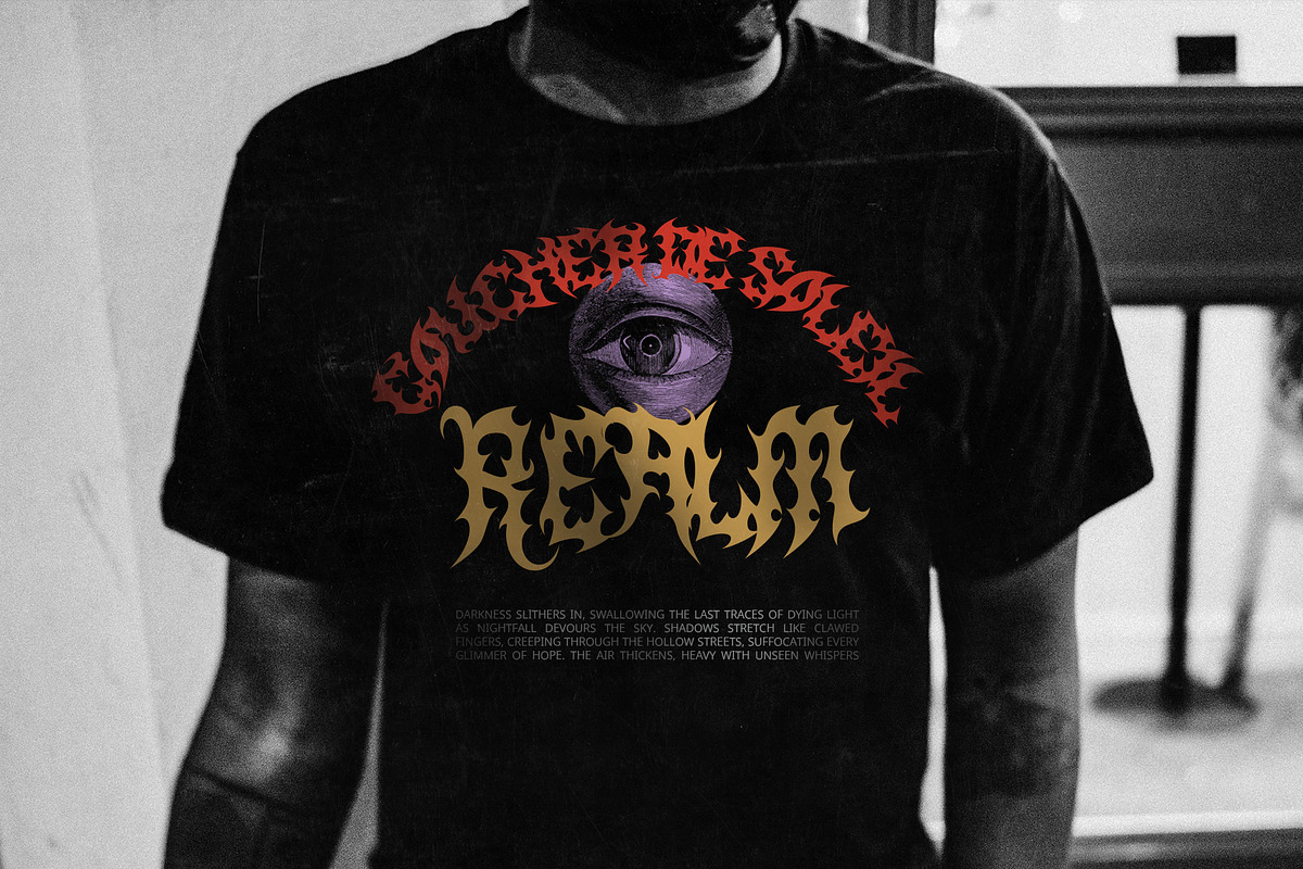 CS Spooky – Black Metal Font, a Blackletter Font by Craft Supply Co. (Photo 3 of 8)