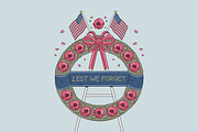 Memorial Day Tribute Set, an Illustration by Bekeen.co (Thumbnail 4 of 5)
