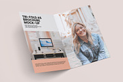 Bi-Fold Half Letter Brochure Mock-up, a Books & Magazine Mockup by Illusiongraphic (Thumbnail 12 of 14)