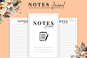 Notes Journal Kdp Interior