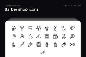 Barber Shop Icons