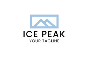 Ice peak logo illustration, a Branding & Logo Template by Dyn Studio