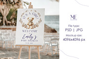 Easel Sign Mockup Beach Wedding PSD, a Mockup by Mie Mockup Studio (Thumbnail 7 of 7)