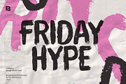 Friday Hype; Rough Brush Font, a Script Font by Eko Bimantara (Thumbnail 1 of 5)
