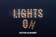 Lights On! Vector and PNG alphabet, a Graphic by Max Letters (Thumbnail 1 of 3)