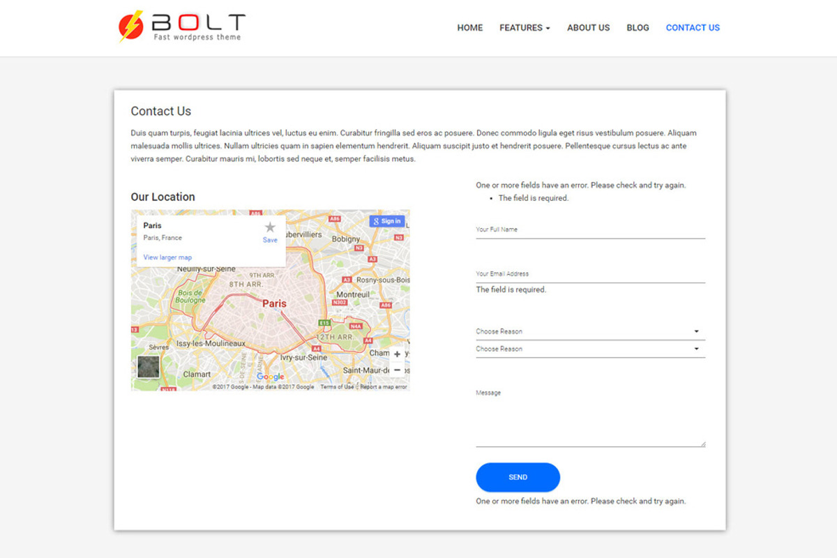 Bolt - Fast WordPress Theme, a WordPress Template by Fast WordPress Themes (Photo 3 of 6)