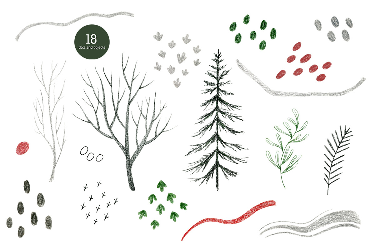 Misty Forest. Abstract collection, an Object Graphic by KatsiarynaKa (Photo 3 of 15)
