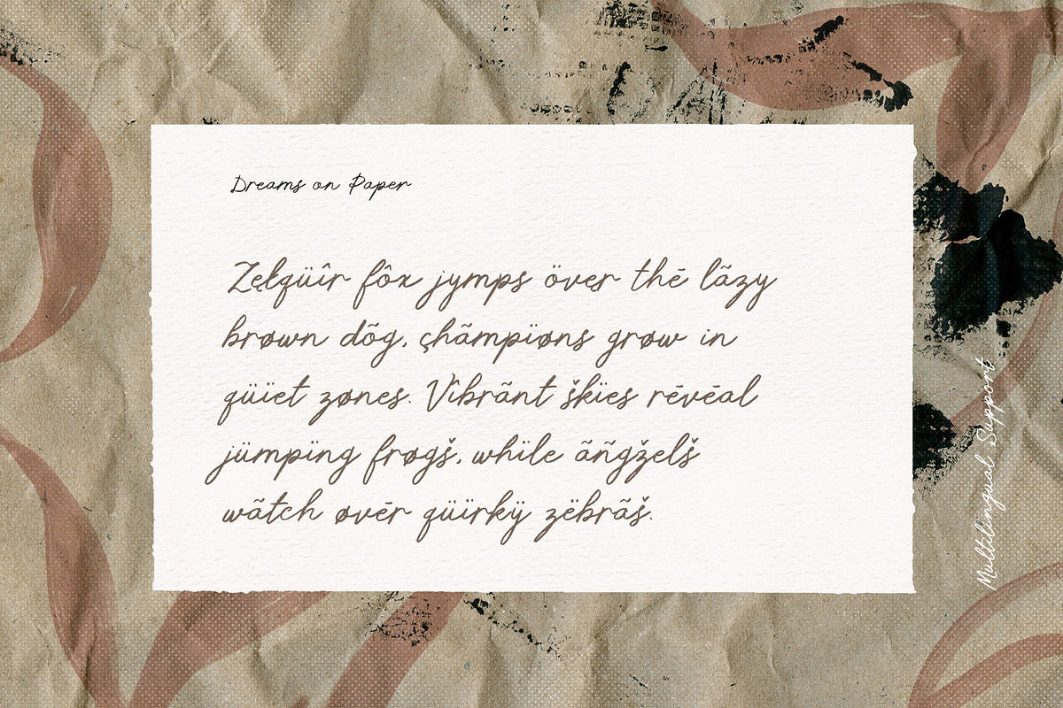 Dreams on Paper Handwritten Pencil, a Handwritten Font by Perplexitics (Photo 10 of 11)