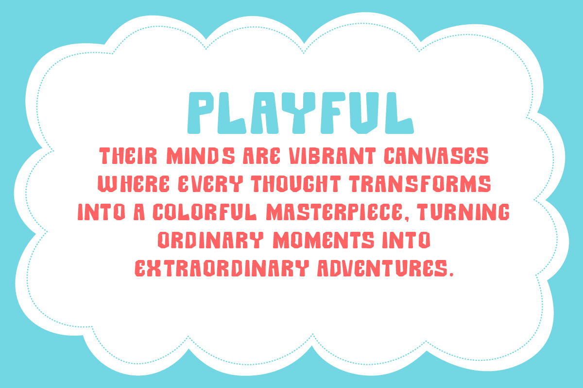 Ruminous playful font, a Handwritten Font by IHDSTD (Photo 4 of 8)