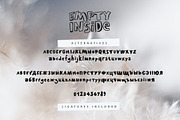 Empty Inside, a Handwritten Font by chekart (Thumbnail 9 of 9)