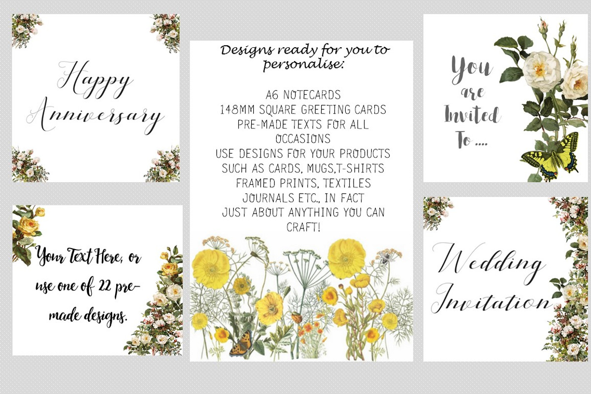 SUMMER MEADOW, an Invitation Template by Ginger Duck Graphics (Photo 3 of 5)