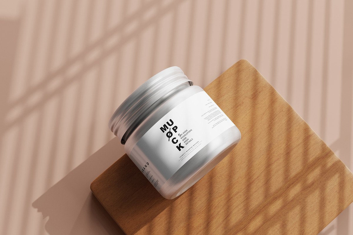 Aluminum Cosmetic Mockup Bundle, a Cups & Container Mockup by pmvch (Photo 31 of 206)