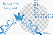 Frames Baby Shower Blue Clipart, an Object Graphic by Solo Art Original (Thumbnail 5 of 10)