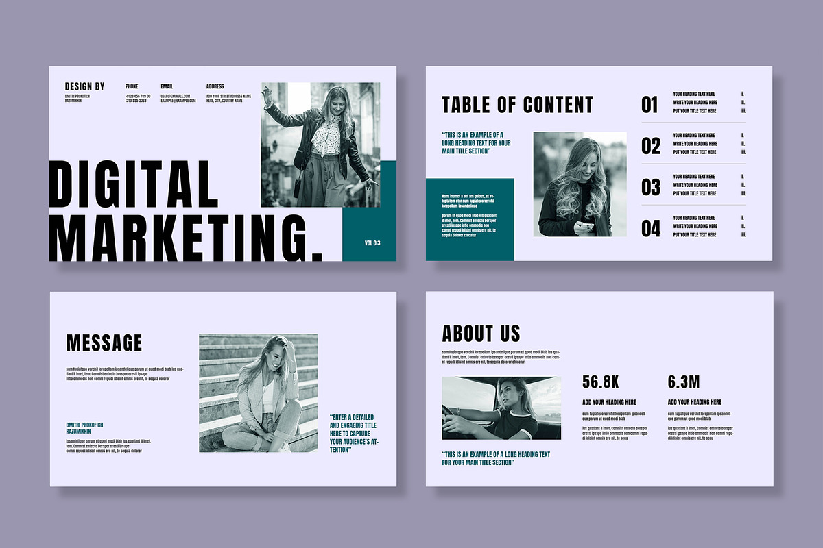 Digital Marketing Presentation, a Presentation Template by MightyDesign (Photo 2 of 7)