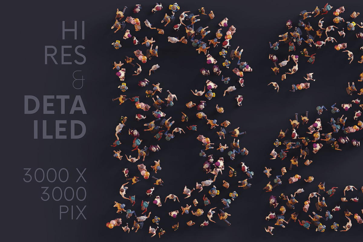Big Crowd - 3D Lettering, a Graphic by MIIM (Photo 3 of 8)