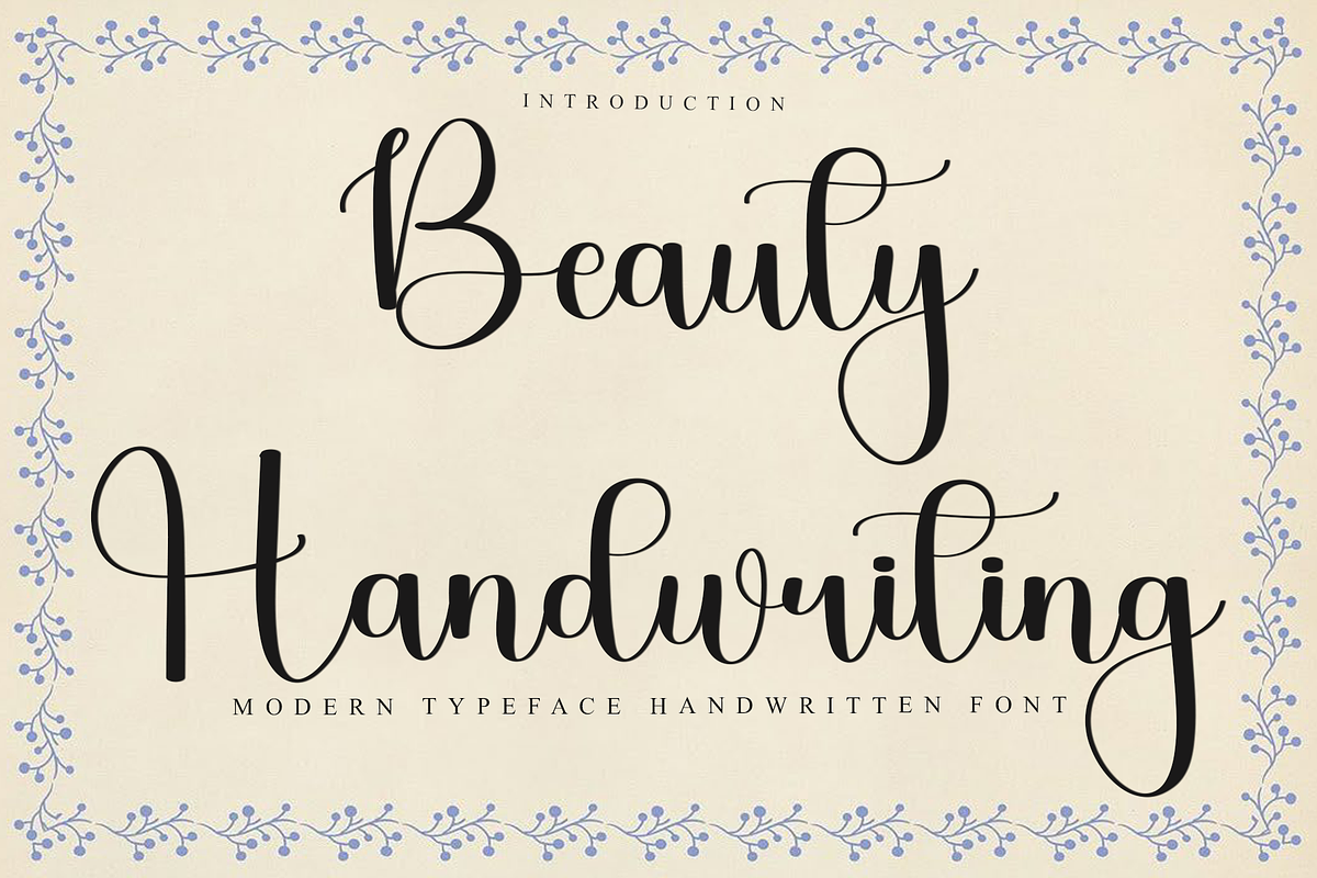 Beauty Handwriting, a Handwritten Font by FreshTypeINK (Photo 1 of 8)