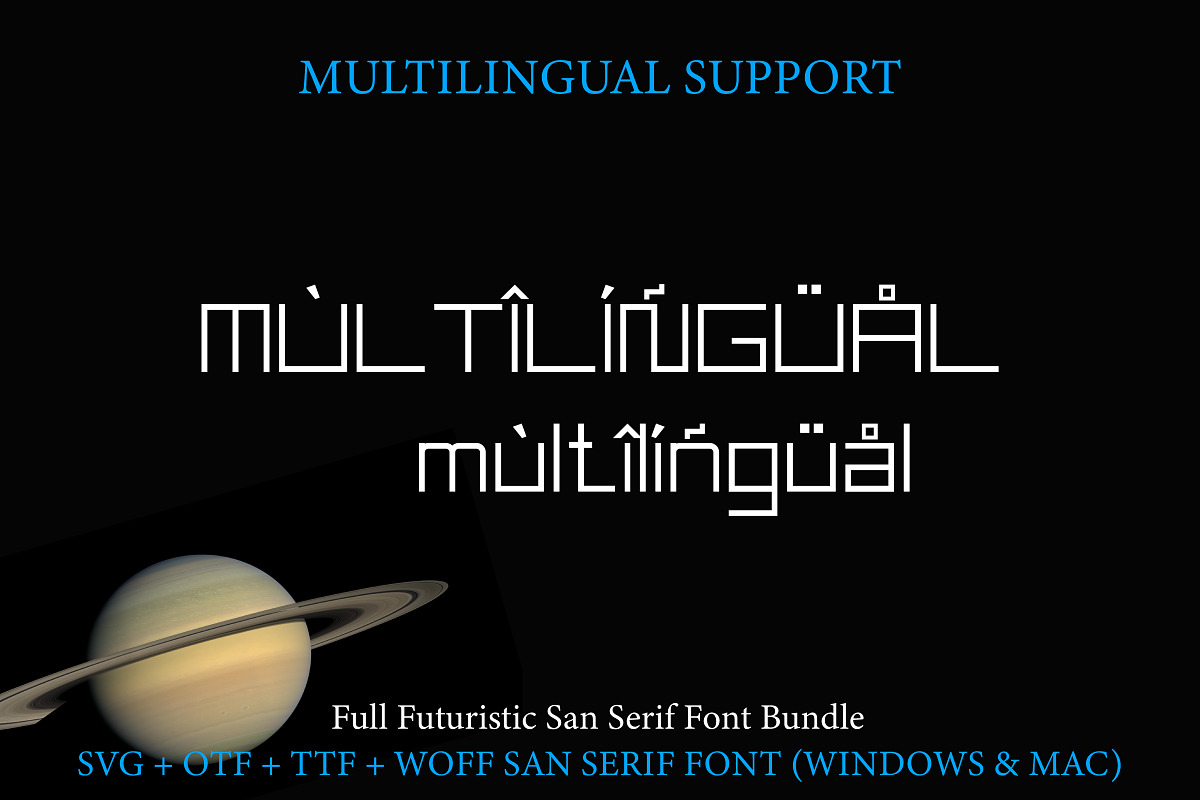 Square Space - Futuristic Font, a Sans Serif Font by Inventype Studio (Photo 4 of 8)