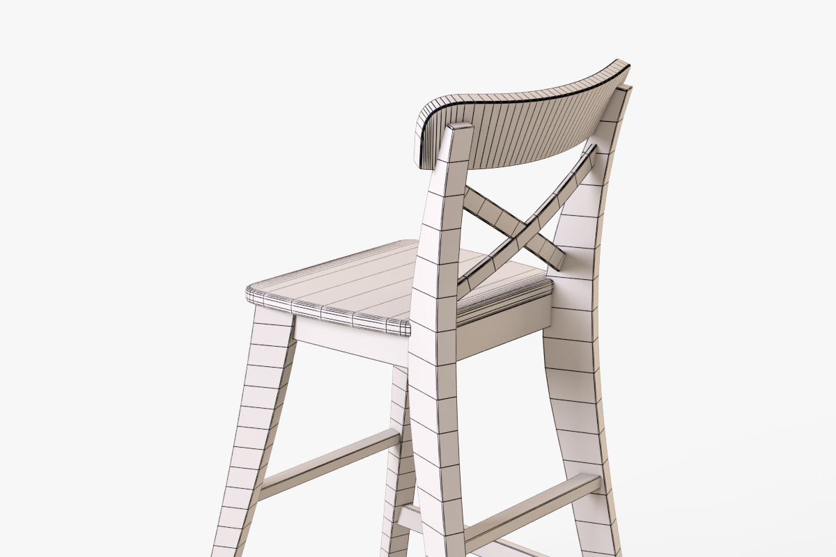 Junior Chair Ingolf(White), a Furniture 3D Model by Markelos (Photo 11 of 14)