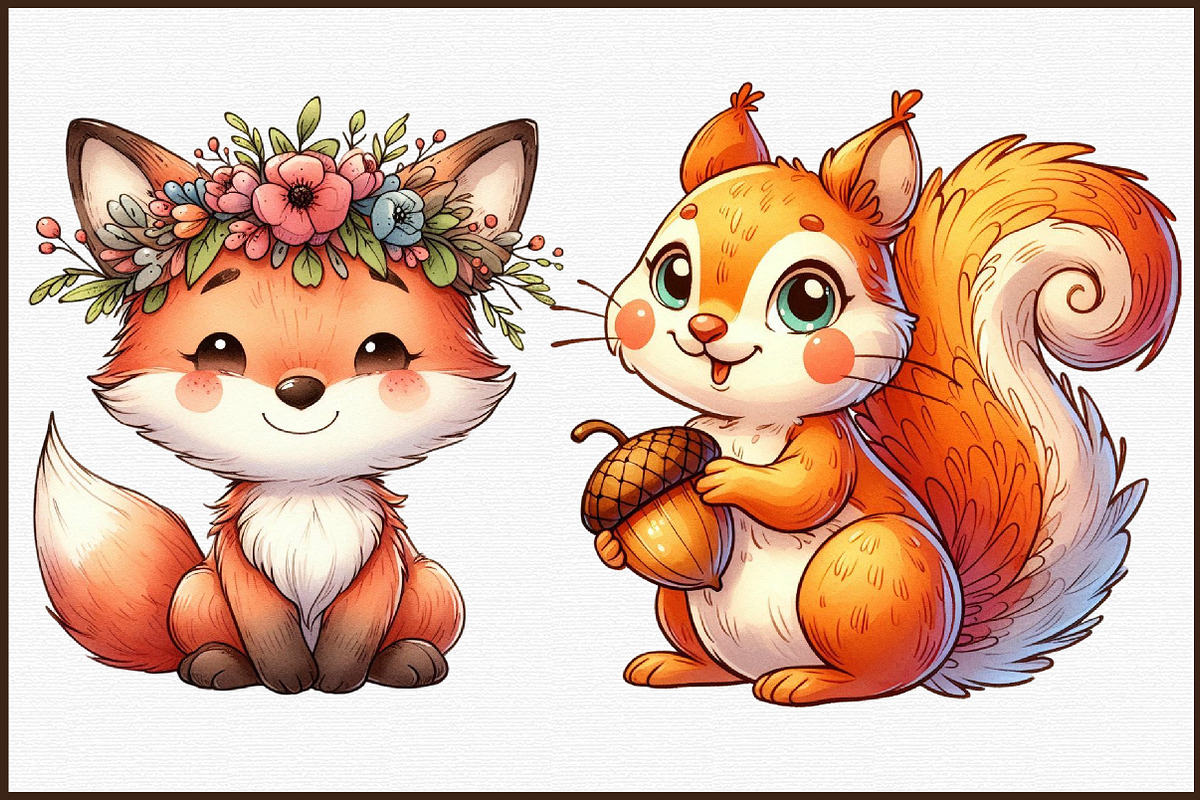 Cute Spring Animals Sublimation Clip, an Illustration by Sublimation Artist (Photo 3 of 6)