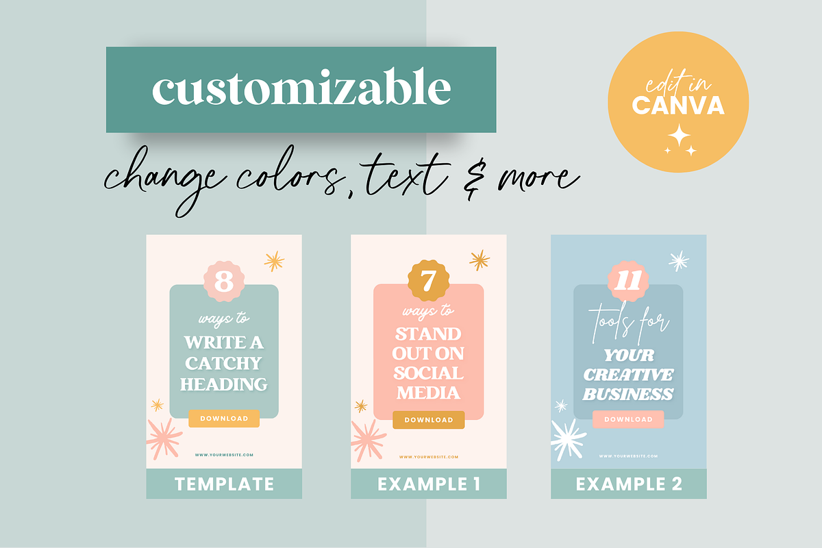 Enchanting Pinterest Templates, a Social Media Template by Design Pixie (Photo 3 of 6)
