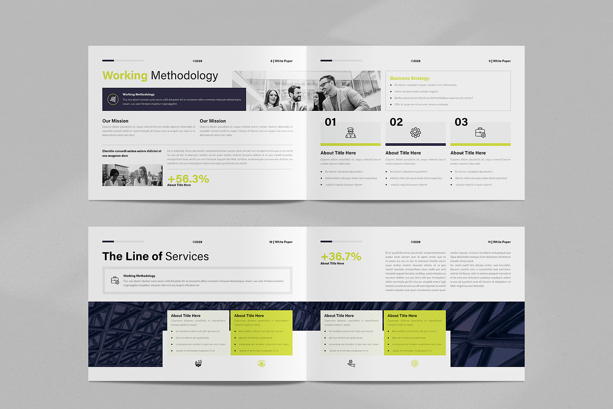 White Paper Template Landscape, a Brochure Template by NorthPeak (Photo 5 of 12)