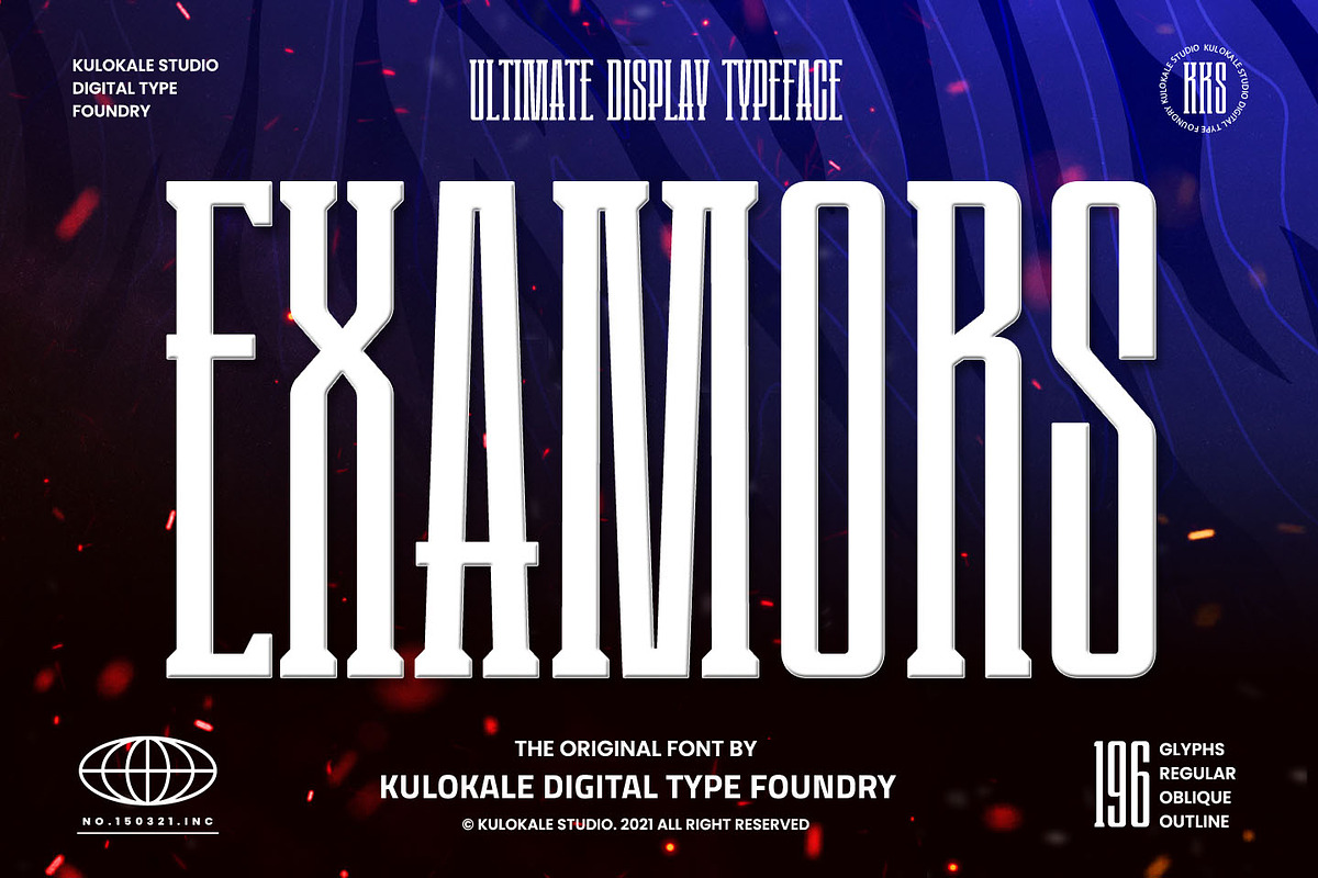 Examors Ultimate Sports Display Font, a Sans Serif Font by Kulokale (Photo 1 of 10)