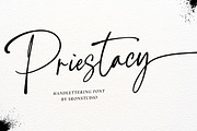 Priestacy // Handlettering Font, a Script Font by Sronstudio (Thumbnail 1 of 23)