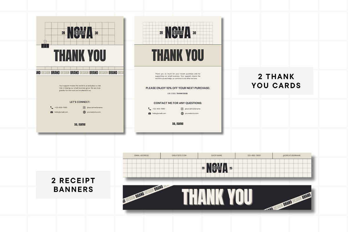 Modern Beige Etsy Shop Kit Template, a Branding & Logo Template by Anna Design Studio (Photo 5 of 8)