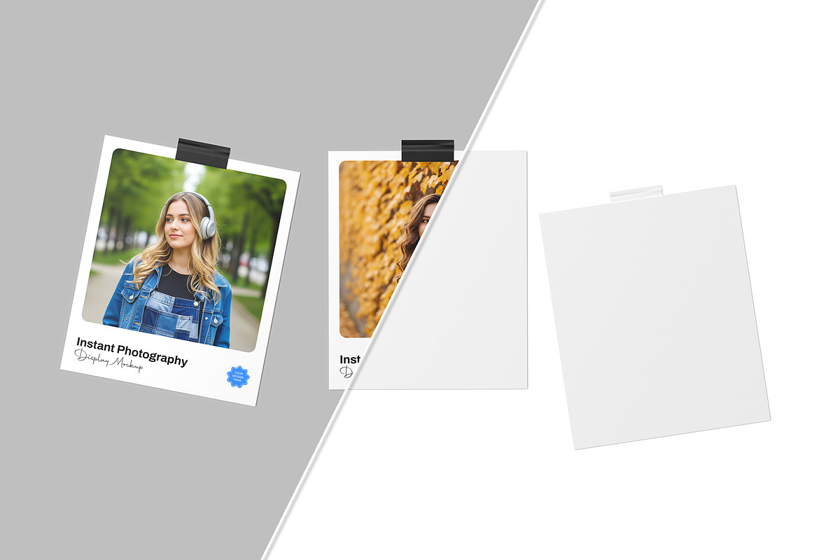 Instant Polaroid Photo Frame Mockup, a Product Mockup by graphypix (Photo 3 of 4)