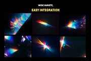 150+ Crystal Light Leaks Overlays, an Object Graphic by Mikel Blazgad (Thumbnail 3 of 11)