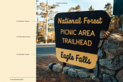 Outdoor Script | National Park Font, a Script Font by Vicarel Studios (Thumbnail 17 of 27)
