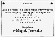 Magick Journal - Hand Drawn Font, a Serif Font by MoodyPapers (Thumbnail 4 of 5)