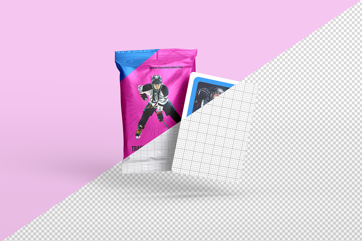 Trading Cards Mockup v2 - 9 views, an Advertising Mockup by Illusiongraphic (Photo 12 of 20)
