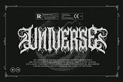 Noctyrr Heavy Metal Gothic Font, a Blackletter Font by Letterara (Thumbnail 8 of 15)