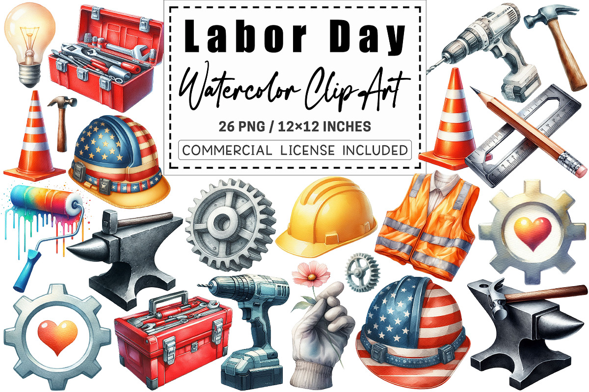 Labor Day Clipart, a Graphic by CitraGraphics (Photo 1 of 4)