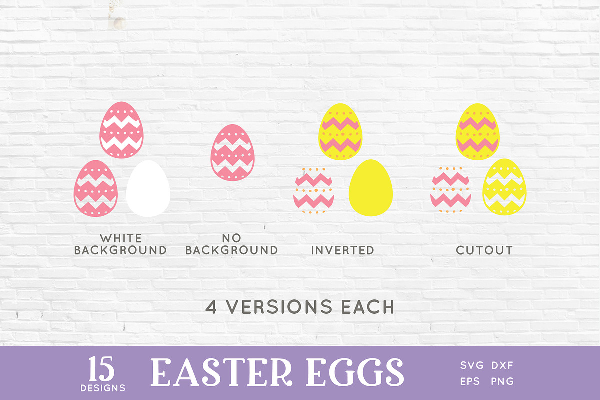 Easter Eggs clipart svg eps dxf png, an Illustration by Peachycottoncandy (Photo 2 of 2)