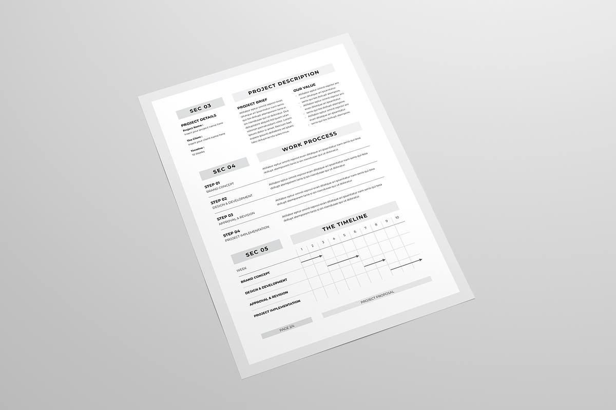 Proposal | MS Word & Indesign, a Marketing Template by Leaflove (Photo 4 of 7)