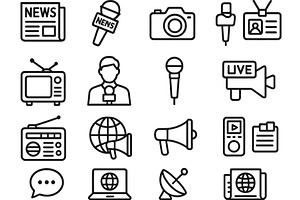 Vector illustration line icons, a Technology Illustration by ZinetroN