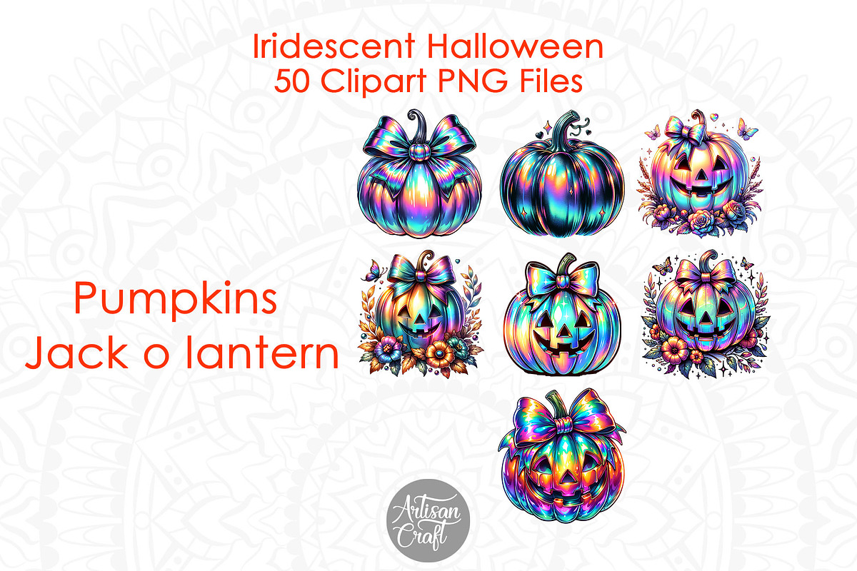Iridescent Halloween Clipart 50, a Seasonal Illustration by Artisan Craft (Photo 8 of 10)