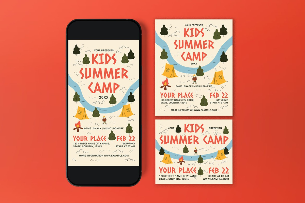 Kids Summer Camp Flyer, a Flyer Template by graphicook (Photo 3 of 3)