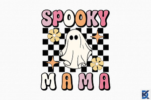 Retro Spooky Mama Svg